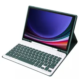 Чохол-книжка BeCover з бездротовою клавіатурою для Samsung Galaxy Tab A9 SM-X115 8.7" Dark Green (712357) - мініатюра 2