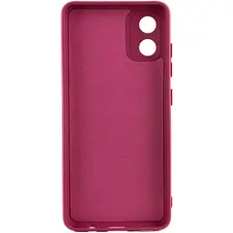 Чохол TPU GETMAN Liquid Silk Full Camera для Motorola Moto E13 Бордовий / Marsala - мініатюра 2