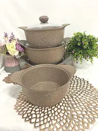 Набір посуду O.M.S. Collection 3006 Brown 8 предметів - мініатюра 3
