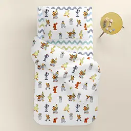 Дитяча постільна білизна в ліжечко SESAME STREET CS2, білий (Jerks_WaveColor110x160_140) - мініатюра 2