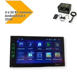 Автомагнітола XPRO 2DIN android 6503 4 х 52 4x ARM Cortex A7 чорний (6503_4558) - мініатюра 2