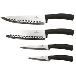 Набір ножів 4 предмети Berlinger Haus Black Silver Collection (BH-2466)