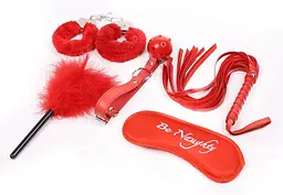BDSM набір Fetish Fever Bondage Set, 5 предметів (червоний)