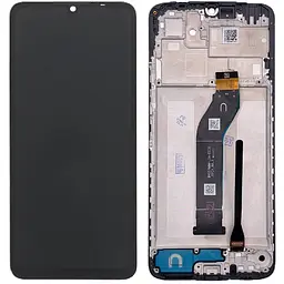 Дисплей Xiaomi Redmi 13C/Poco C65 чорний, оригінал PRC, з рамкою, версія U