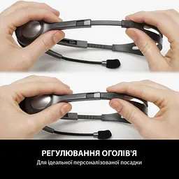 Комп'ютерна гарнітура Logitech H111 Stereo Silver (981-000593) - мініатюра 4
