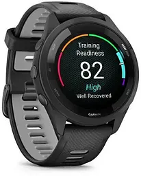 Смарт-годинник Garmin Forerunner 265 Black Bezel and Case w. Black/Powder Gray Silicone Band (010-02810-00) - мініатюра 2