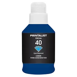 Чорнило PRINTALIST GI-40 для Canon G5040/G6040 190г Cyan водорозчинне (PL40C) - мініатюра 6
