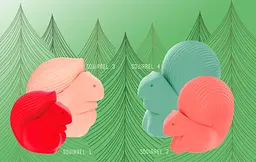 Скринька для макіяжу Pupa Squirrel, відтінок 02 Green, 20,8 г (010265A002) - мініатюра 3