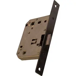 Замок врiзний RDA Механізм 257 AB ант. Латунь