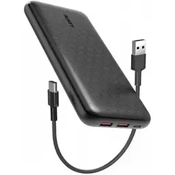 Зовнішній акумулятор Aukey Ultrafast Power Bank 20000 mАh 18w (PB-N93A) чорний PB-N93A - мініатюра 2