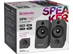 Колонки для комп'ютера Defender SPK-190 Black (65190) - мініатюра 3