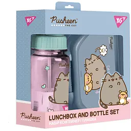 Набір дитячого посуду Yes Pusheen контейнер і пляшка 2 предмети (450145) - мініатюра 9