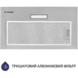Витяжка вбудована Minola HBI 5025 I LED - мініатюра 4