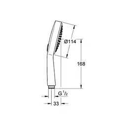 Ручний душ Grohe POWER & SOUL COSMOPOLITAN 27661000, Хром - мініатюра 2