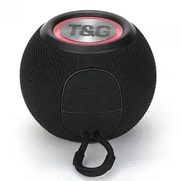 Беспроводной Bluetooth маленький динамик колонка-радио с подсветкой черная TG337 5W