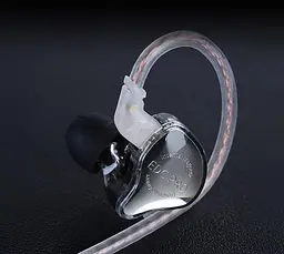 Вакуумні навушники KZ EDC Pro Hi-Fi з потужним басом та мікрофоном (Сірий) - мініатюра 6