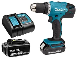 Шурупокрут акумуляторний Makita DDF453BEO1 (42 Нм, 1.5-13 мм, LXT) - мініатюра 1