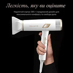 Фен Rowenta Ultimate Experience Maestria, 2000Вт, 3 режими, дифузор, іоніз-я, хол. обдування, фірмовий кейс, білий - мініатюра 8