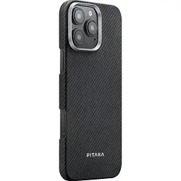 Чохол Pitaka Ultra-Slim Case 600D Twill MagEZ для Apple iPhone 16 Pro Black/Grey (KI1601PA) [118930] - мініатюра 2
