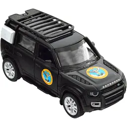 Машинка TechnoDrive серії Шеврони Героїв LAND ROVER DEFENDER 110 "ГУР МО" - мініатюра 7