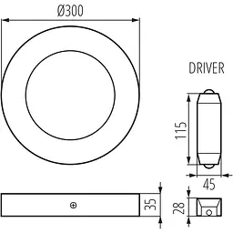Світильник Kanlux Carsa V2LED 24W-NW-W down-light (33541) - мініатюра 4