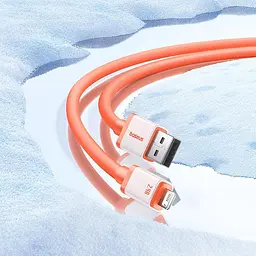 Кабель USB to Lightning для iPhone iPad Baseus Data Cable (1m, 2.4A, 480 Mbps). Orange (P10368803731-00) - мініатюра 9
