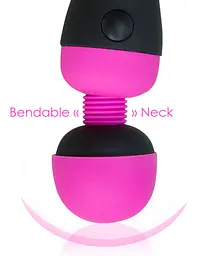 Вібромасажер PalmPower Recharge Pink, перезаряджуваний, гнучка головка, тревел-замок - мініатюра 4