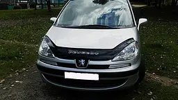 Дефлектор капоту мухобійка для Peugeot 807 2002- - мініатюра 2