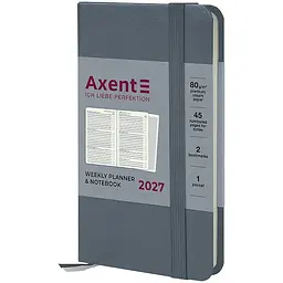 Щотижневик Axent 2027 Pocket Strong 90x150 мм сірий (8508-27-62-A)