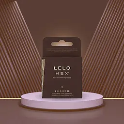 Упаковка презервативів Lelo Hex Respect XL більше простору, більше впевненості 3 шт. - мініатюра 3