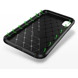 Чохол-накладка Toto TPU Carbon Fiber 1.5 mm Case Apple iPhone X/XS Black - мініатюра 7