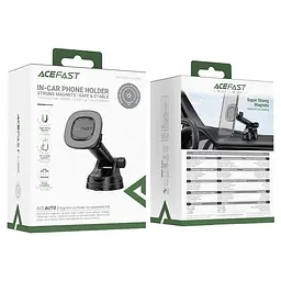 Автотримач для телефона Acefast D45 magnetic car holder for dashboard чорний - мініатюра 2
