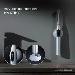 Електрична зубна щітка Oclean X Plus Pro Digital Blue - мініатюра 6