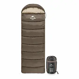 Спальний мішок Naturehike U350 NH20MSD07 Hollow Cotton Right Brown (6927595767221-R)