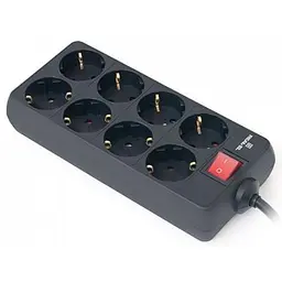 Мережевий фільтр живлення REAL-EL REAL-EL RS-8 PROTECT, 1.8m, black (EL122300021) - мініатюра 4