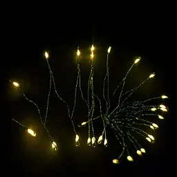 Гірлянда Кінський хвіст Мішура 1200 LED 20 ниток 2 м зелена, жовтий GarlandoPro D1200L2MGY - мініатюра 7