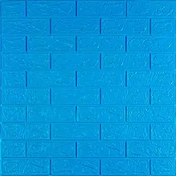 3D панель Sticker Wall самоклеюча цегла Синій 700х770х3мм 003-3 SW-00000661