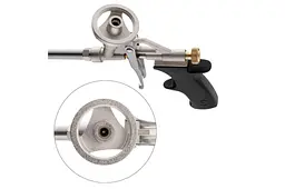 Пістолет монтажний для піни Intertool PT-0650 нікель - мініатюра 4