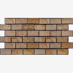 Декоративна панель Sticker Wall ПВХ цегла 960х480х4мм Коричневий мармур SW-00001428
