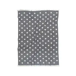 Плед Lotus Home - Star throw чорний 130x170 - мініатюра 3