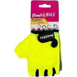 Велорукавиці дитячі Bimbo Bike Funny 6-8 років розмір M салатові (90944G-IS)