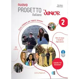 Progetto Italiano Junior Nuovo 2. Libro & Quaderno dell’insegnante + CD audio + DVD - Теліс Марін