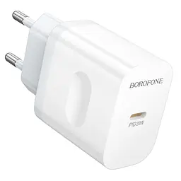 Мережевий зарядний пристрій Borofone BA99A Breeze single port PD20W charger білий - мініатюра 3