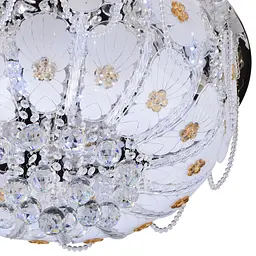 Люстра стельова Brille торт кришталева E14 40W WH (BCL-618C/9) - мініатюра 3