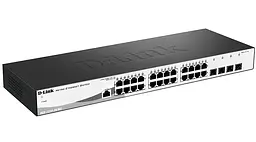 Комутатор DGS-1210-28/ME revB 24x1G, 4xSFP, L2 D-Link teh0018103 - мініатюра 3
