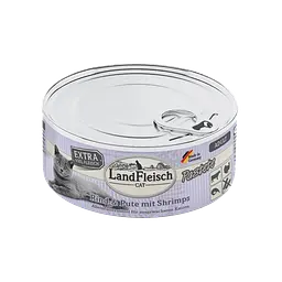 Консерви для котів LandFleisch Adult Cat Pastete Rind&Pute mit Strimps (яловичина, індичка, креветки) 100 г