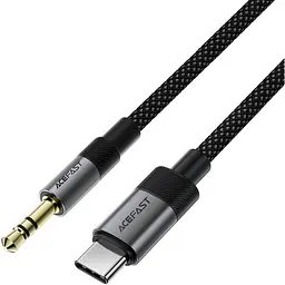 Перехідник USB-C 3.5 mm (F) 15cm audio converter J11 Acefast чорний - мініатюра 2