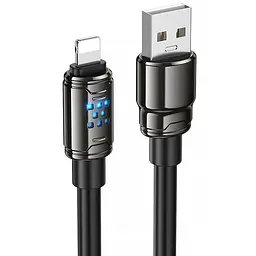 Дата кабель Hoco U143 Joy USB to Lightning 2.4A (1.2m) Black