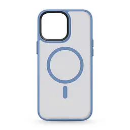 Чехол для Apple iPhone 13 Pro Max, Uniq MagCase, голубой, противоударный, панель-накладка с MagSafe, ударопрочный TPU+PC, с магнитом MagSafe, поддержка полноценной беспроводной зарядки, ArmorStandart (ARM75339)