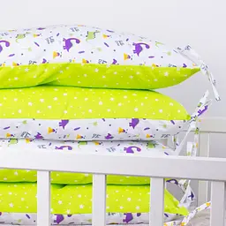 Подушка-борт MirSon Kids Time 18-0001 Hello Dino захисна біла 4 шт. - мініатюра 5